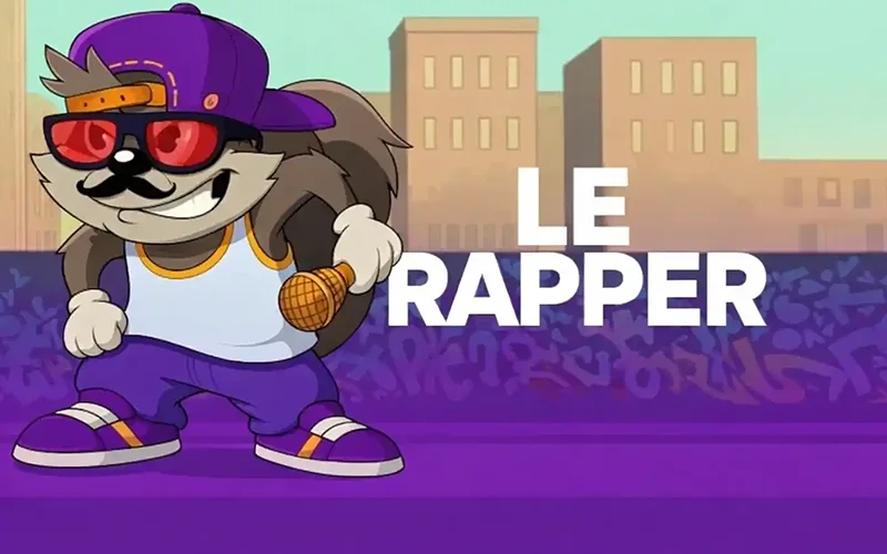 Spin Le Rapper at Stake casino now.