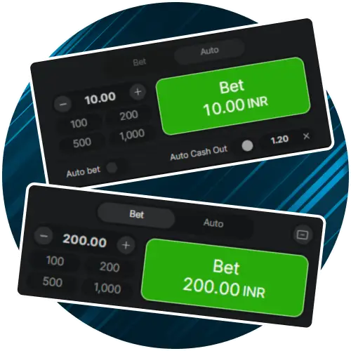 Apply the two-bet tactic to balance risk and profit during the Stake Aviator round.